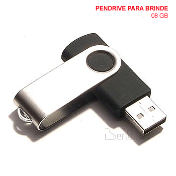 PENDRIVE PARA BRINDE 08 GB (SM GIRATRIO) - PND008SE