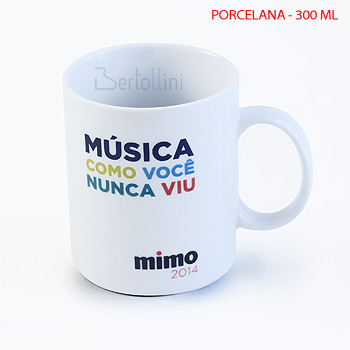 CANECA DE PORCELANA PERSONALIZADA - 300 ML - CNC001BUBM
